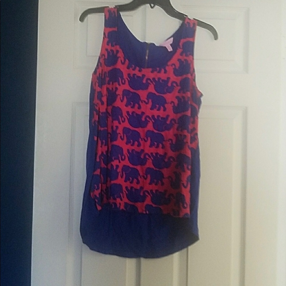 Lilly Pulitzer Tusks in Sun tank top size large